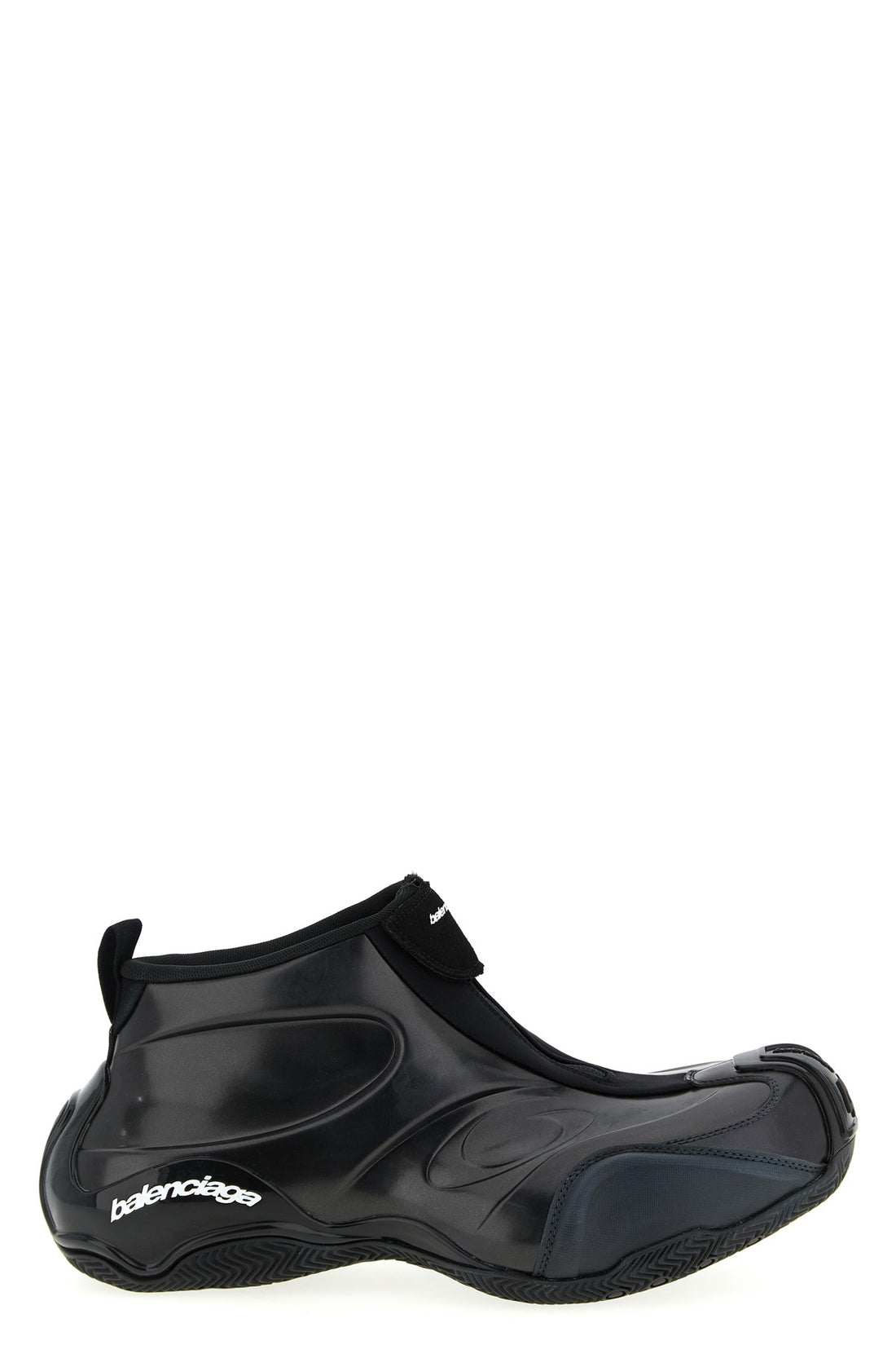 BALENCIAGA 41 basketball sneakers in used-effect rigid material