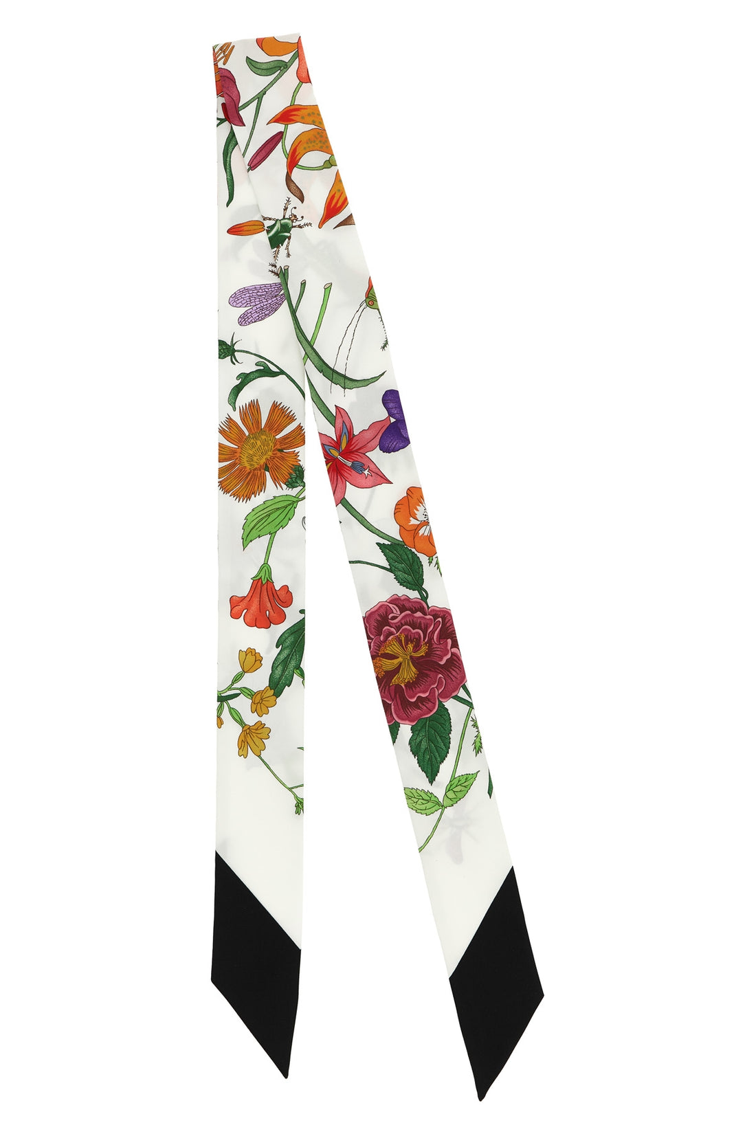 GUCCI OS gucci flora print silk twill scarf