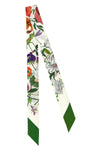 gucci flora print silk twill scarf