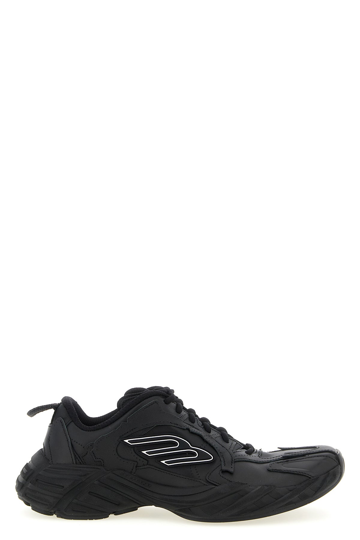 monday sneakers in cowhide and polyester leather