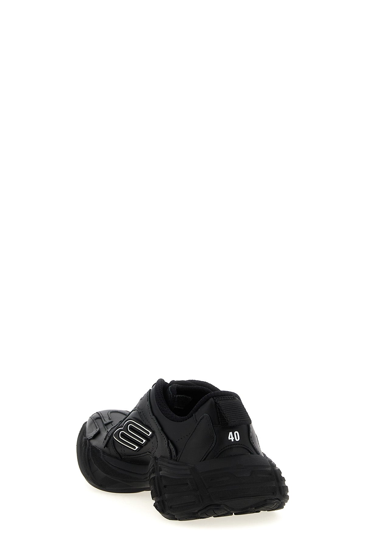 monday leather and polyester sneakers