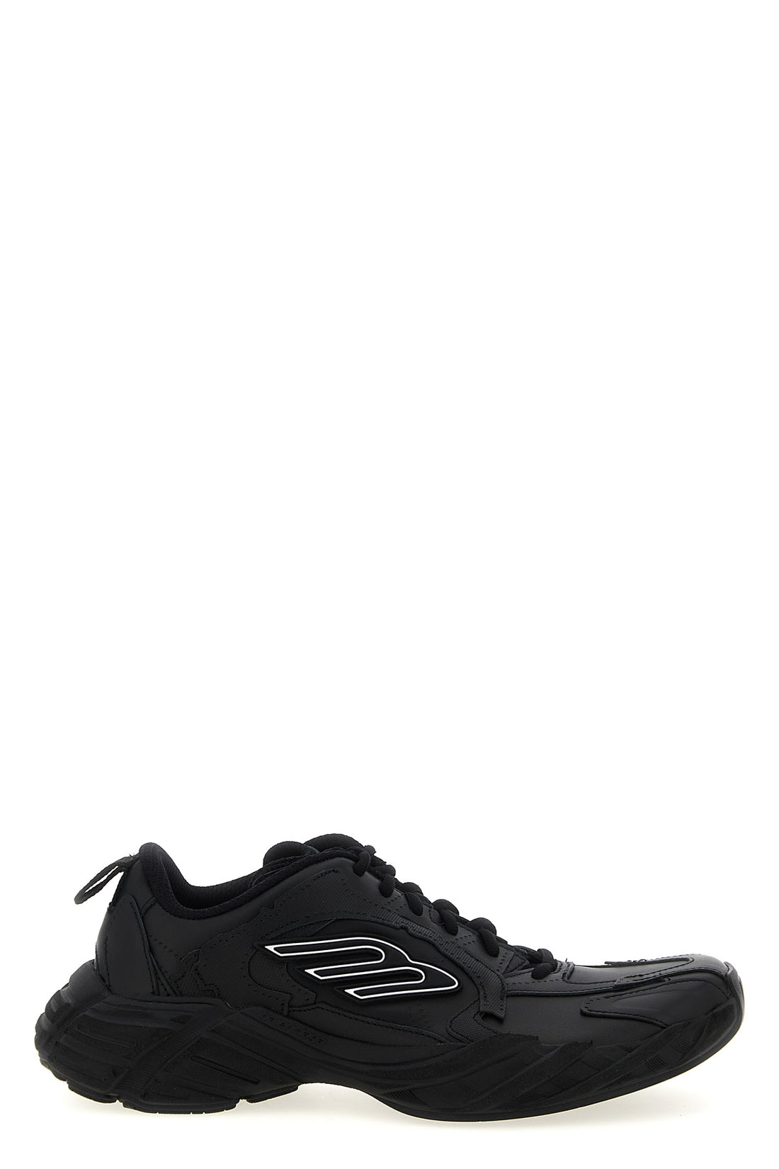 BALENCIAGA 44 monday leather and polyester sneakers