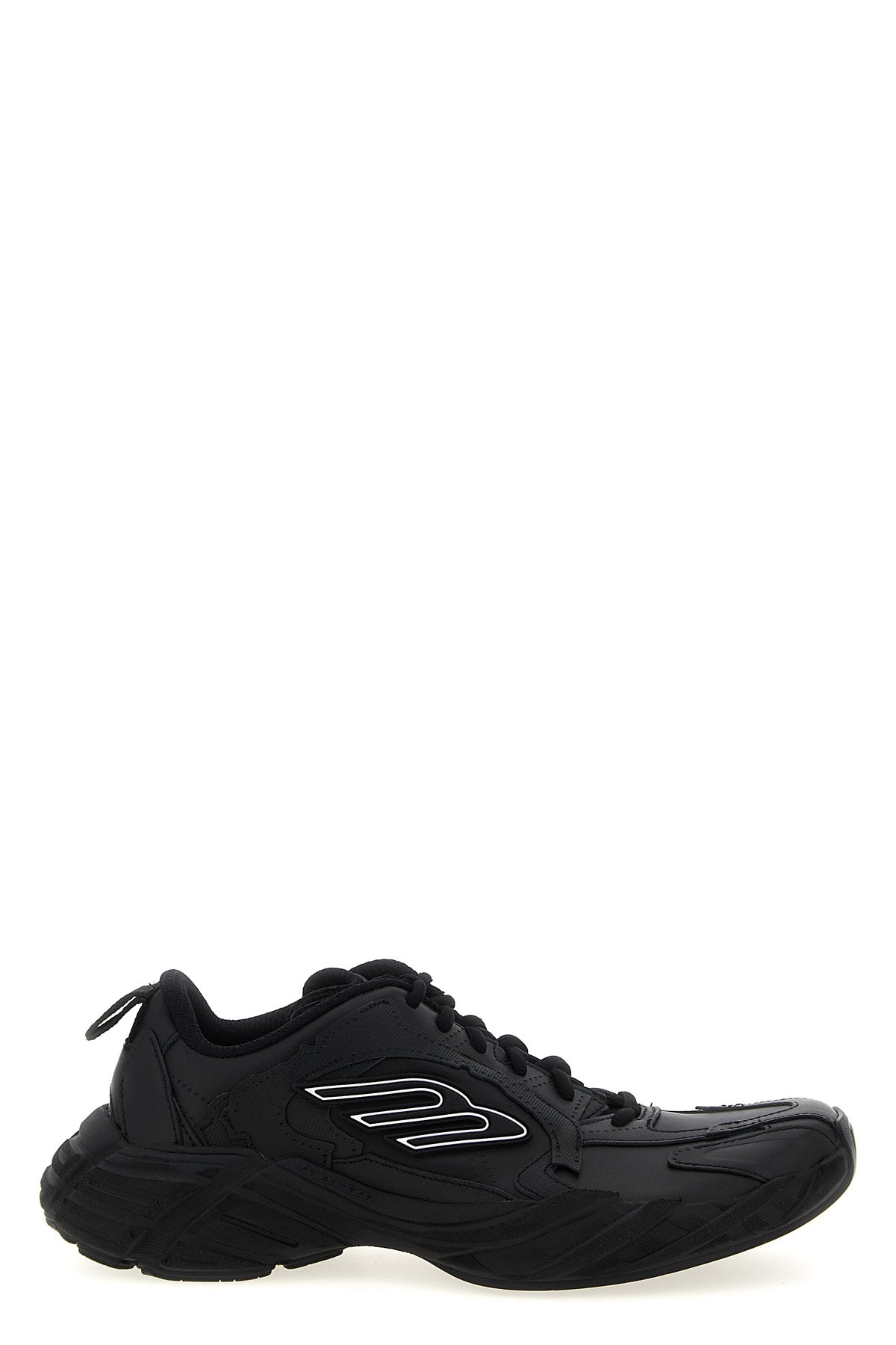 monday leather and polyester sneakers