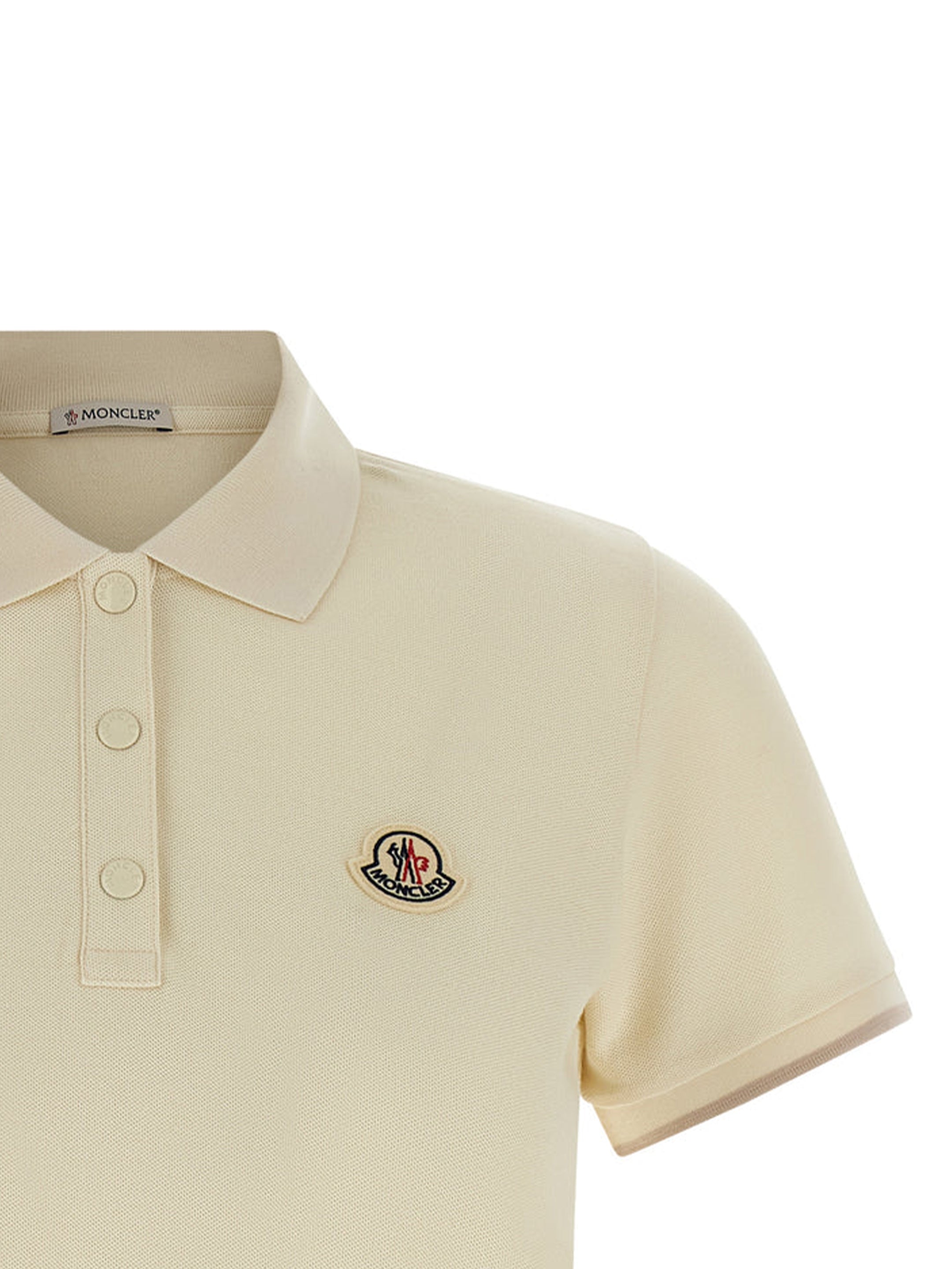 MONCLER M cotton piqué polo shirt with logo