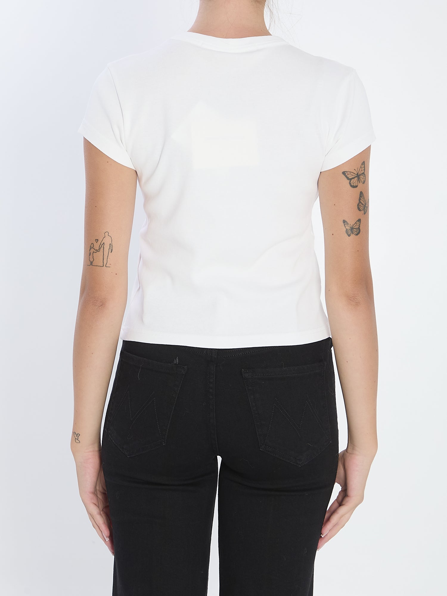 ALEXANDER WANG M baby tee with hotfix graphic 