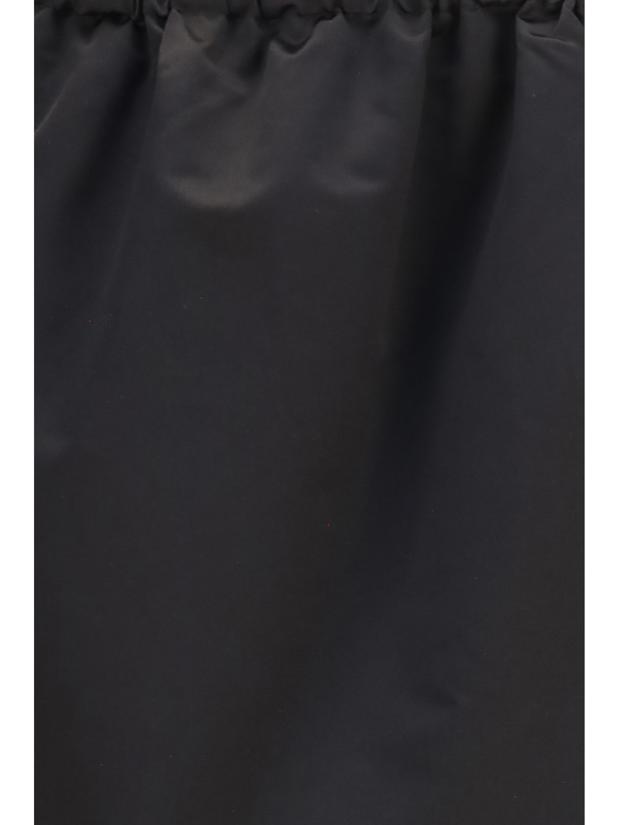 satin midi skirt with drawstring