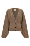 scarlet cashmere cardigan