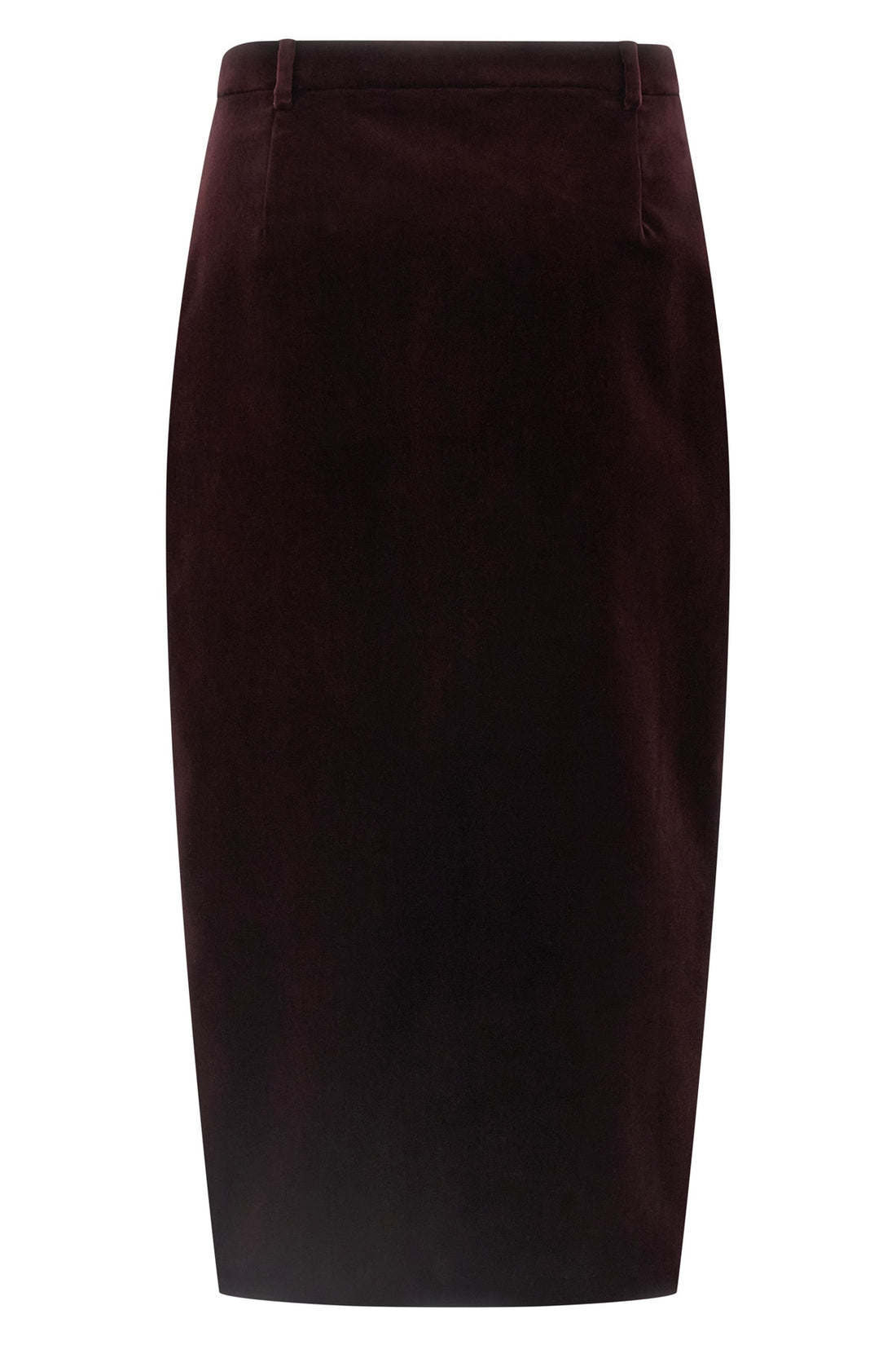SAINT LAURENT 36 midi skirt in cotton velvet