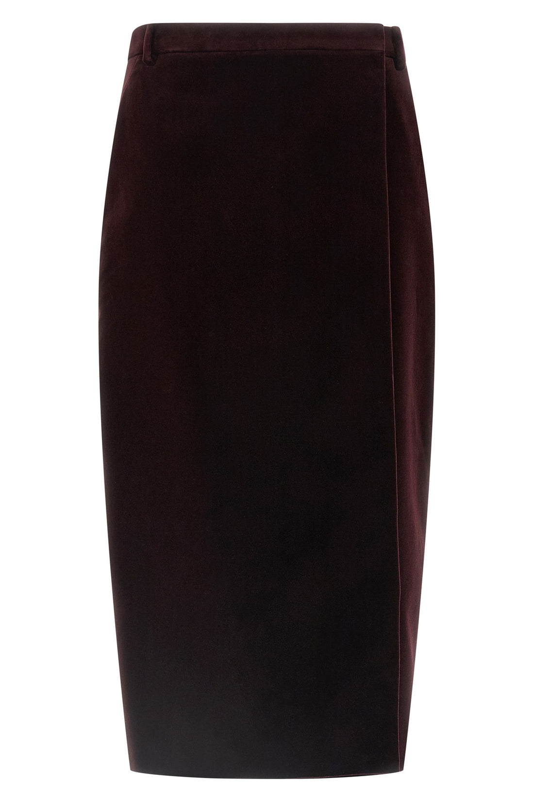 SAINT LAURENT 36 midi skirt in cotton velvet
