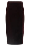 midi skirt in cotton velvet