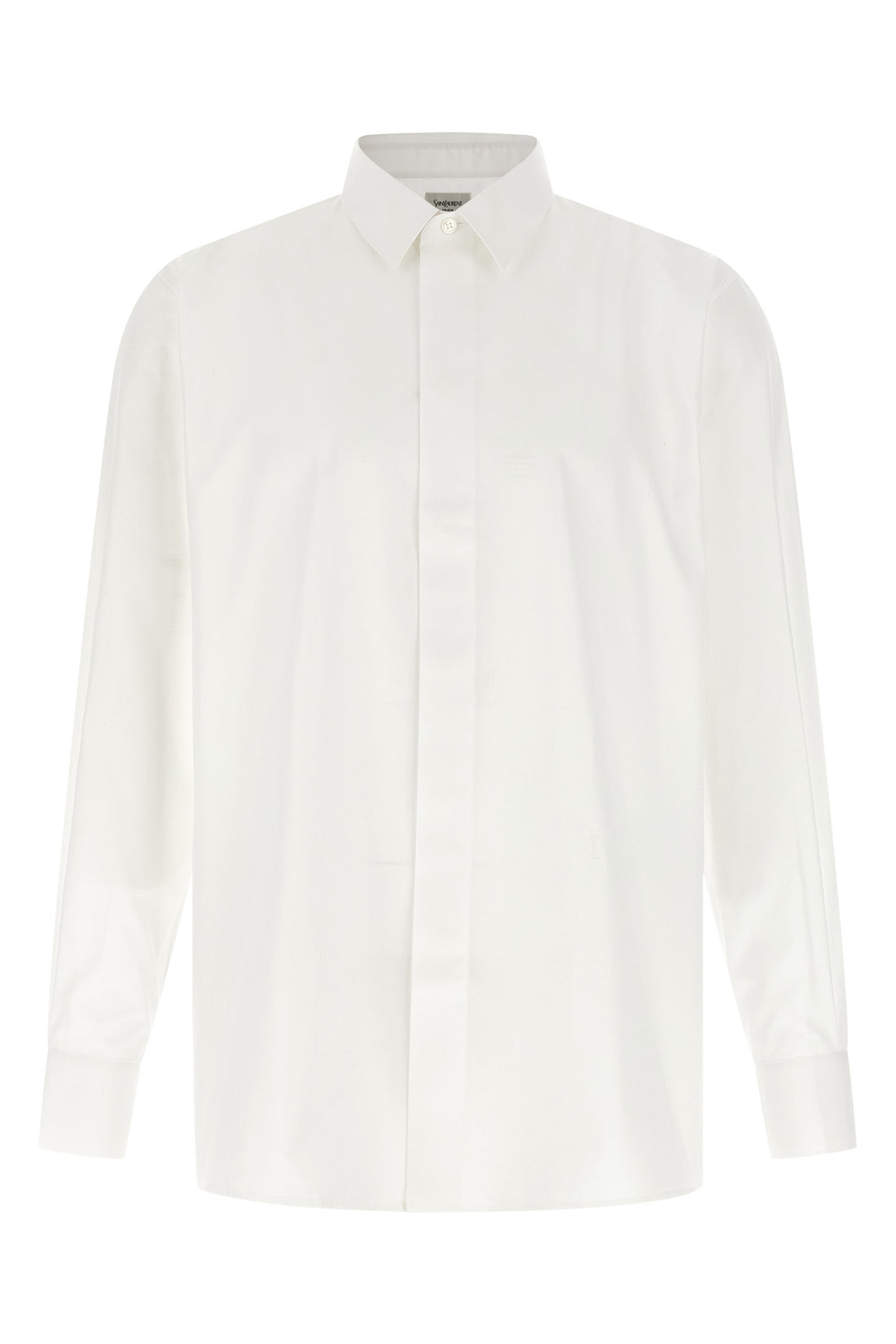 SAINT LAURENT 41 cm cotton poplin shirt