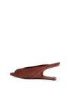suede open-toe mules