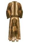 mahon midi dress in paisley-print silk habotai