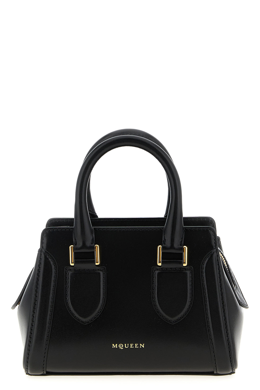 MCQUEEN OS birdee smooth calf leather mini handbag