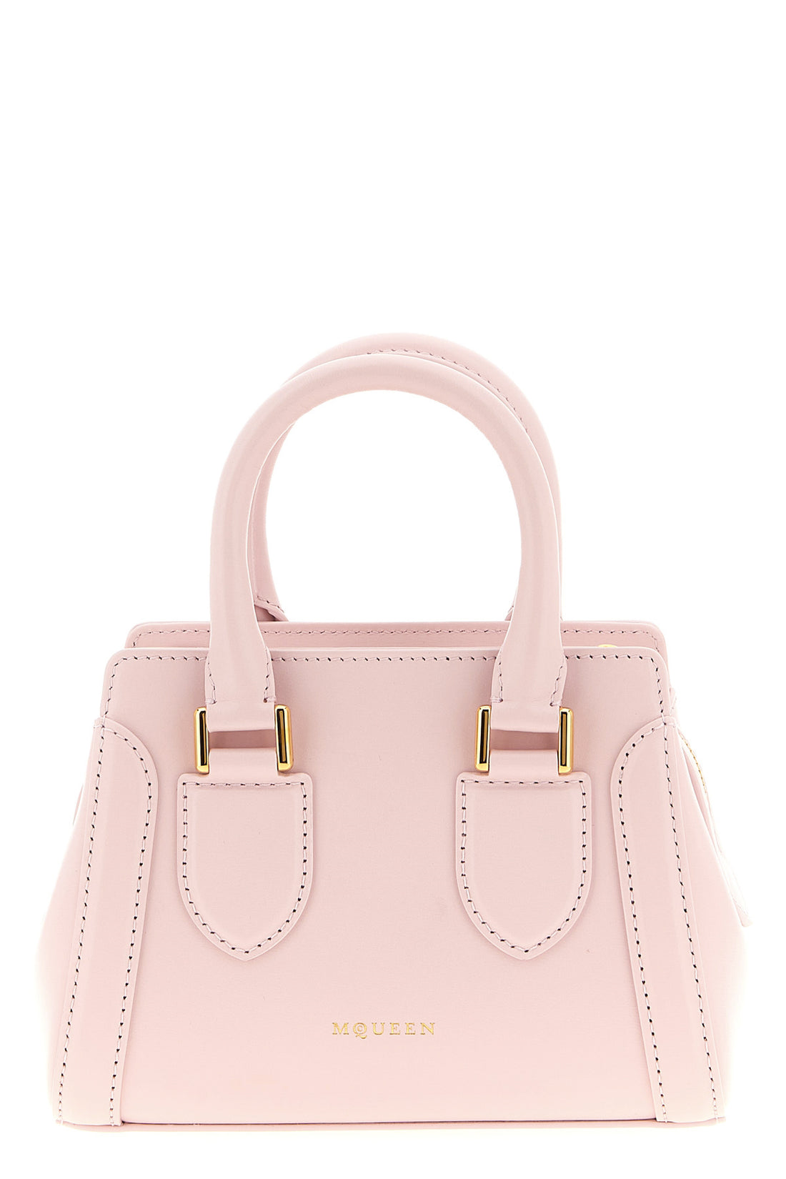 MCQUEEN OS birdee smooth calf leather mini handbag