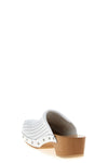 clog x scholl sabots in perforated calf leather