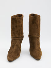 SAINT LAURENT 36½ suede niki boots 