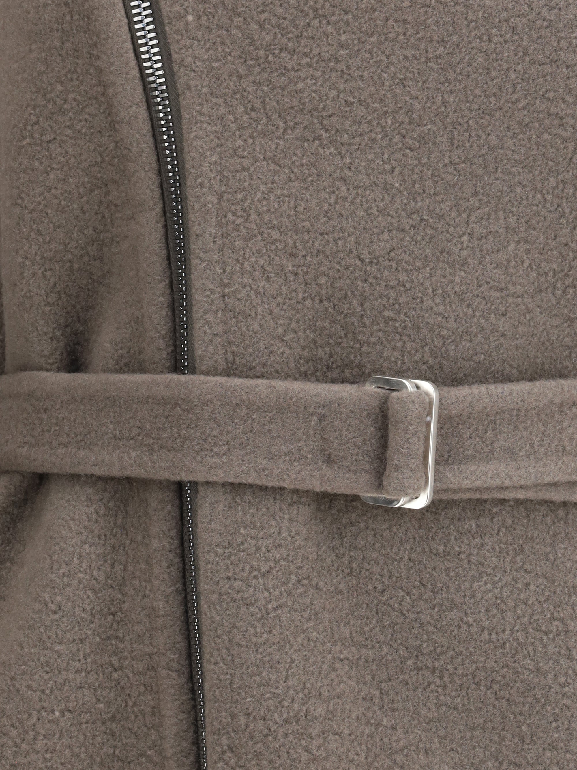 RICK OWENS 38 scarf flight jacket