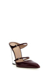 gucci rosso ancora shiny leather sabots