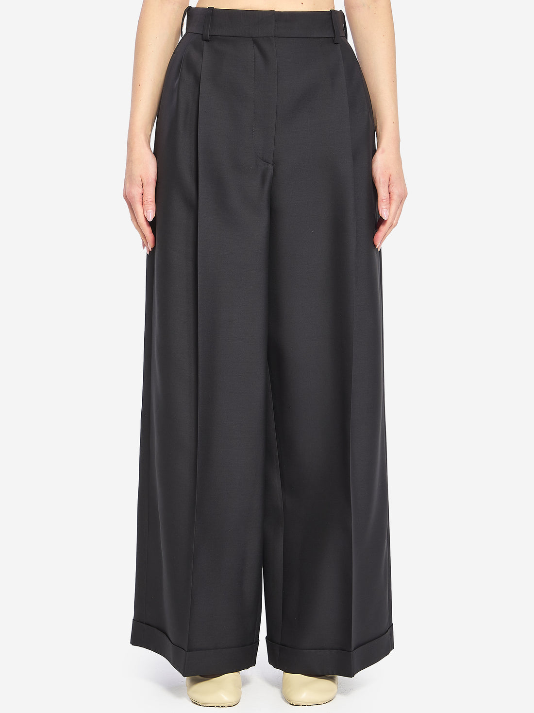 LOEWE 34 wool and silk trousers