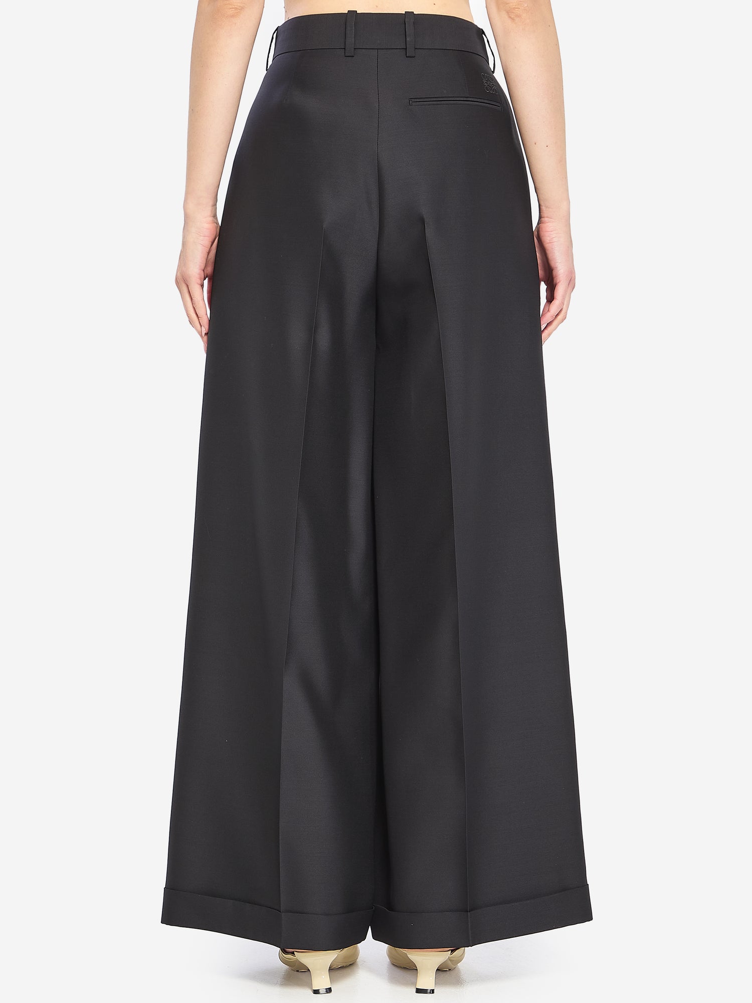 LOEWE 34 wool and silk trousers