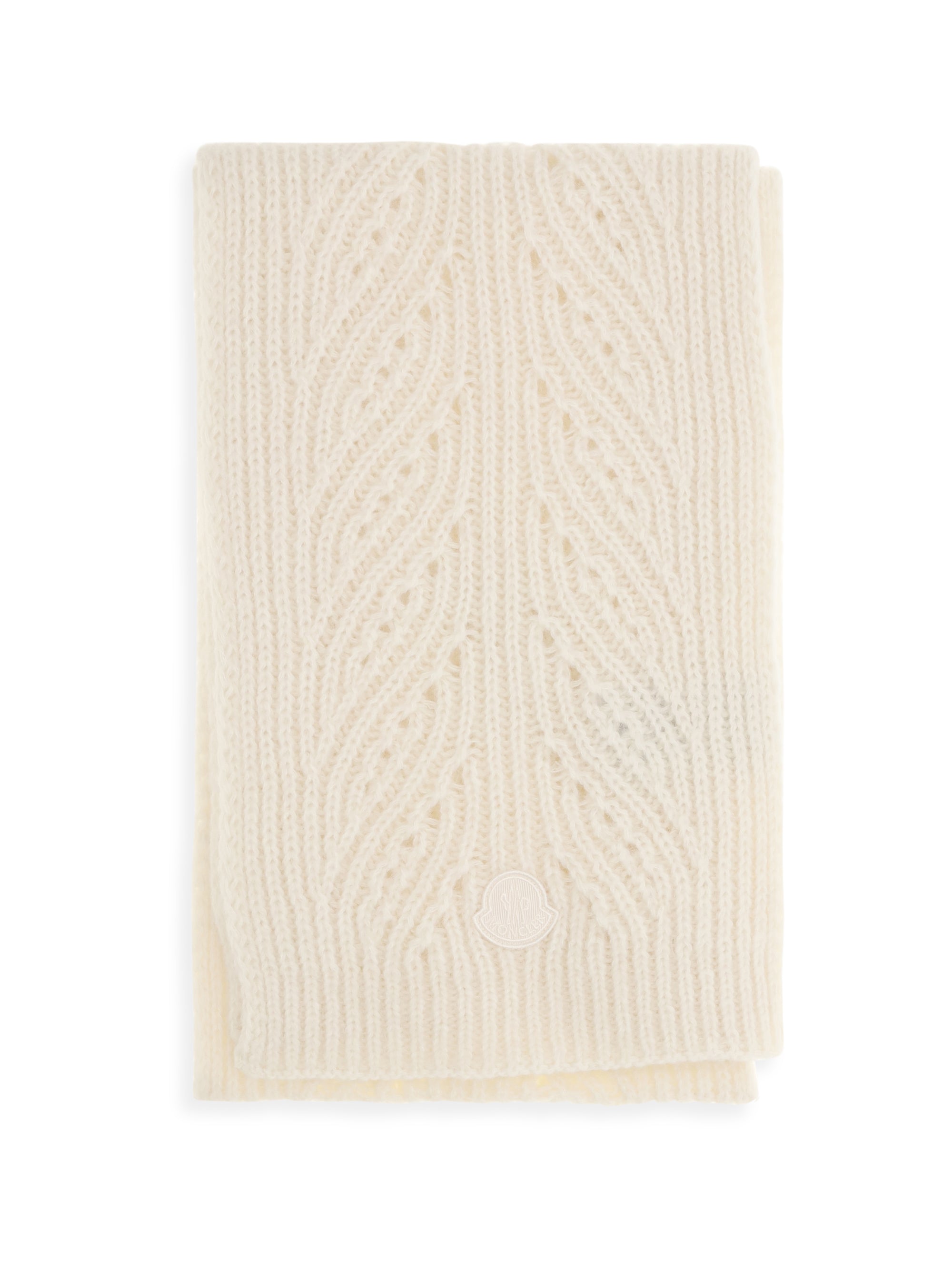 tricot alpaca and cashmere-blend scarf