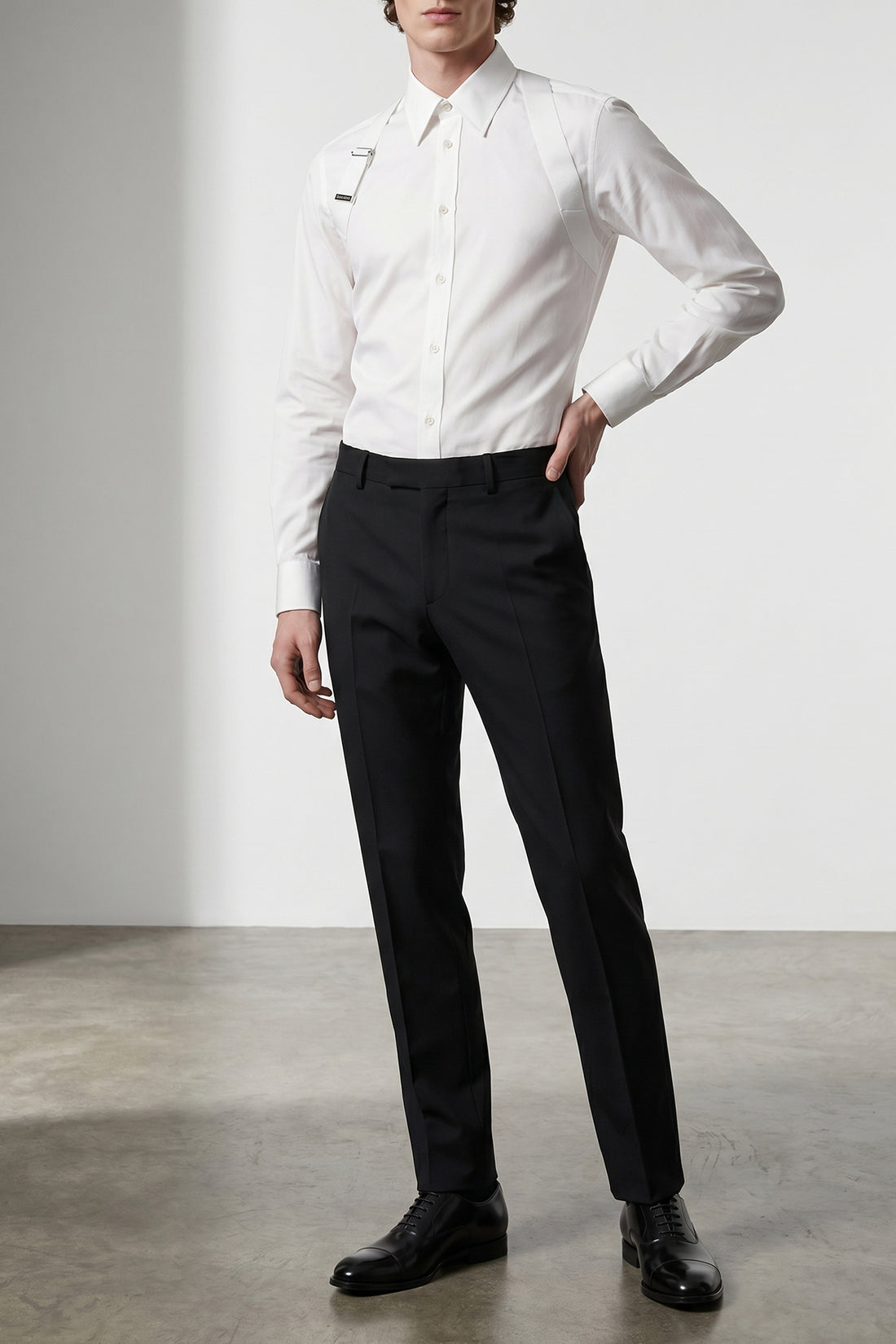 MCQUEEN 38 cm cotton poplin shirt