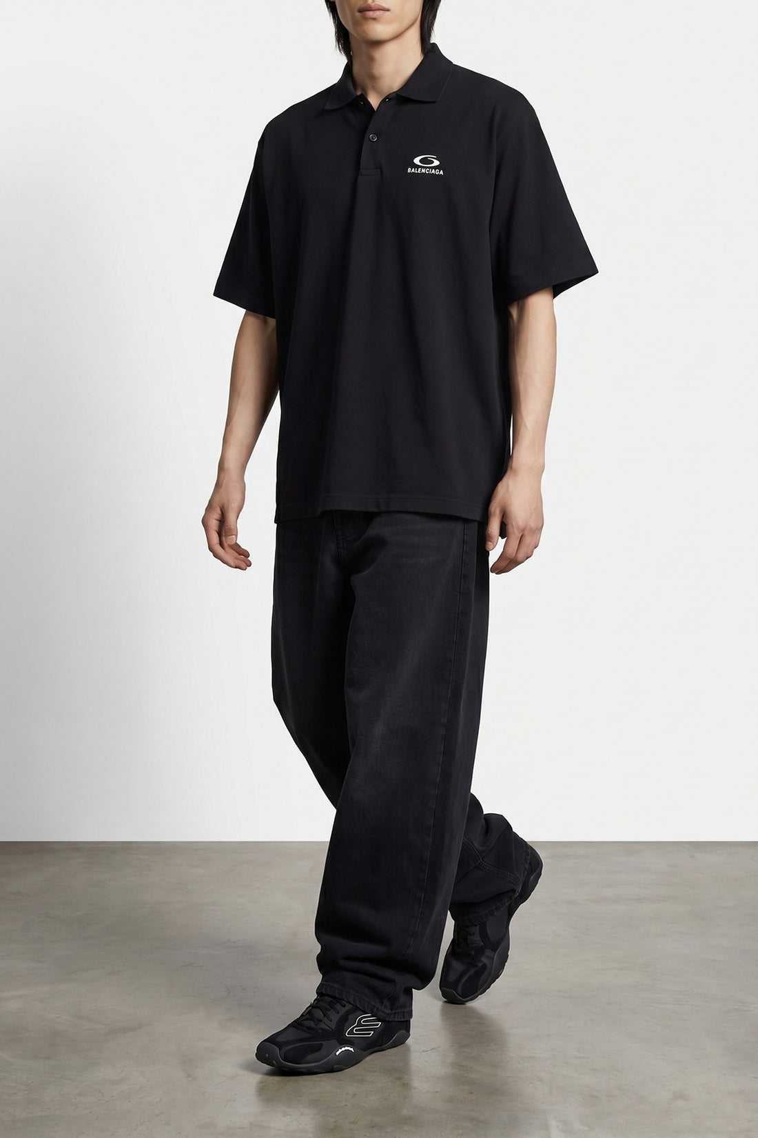 BALENCIAGA M cotton piqué polo shirt