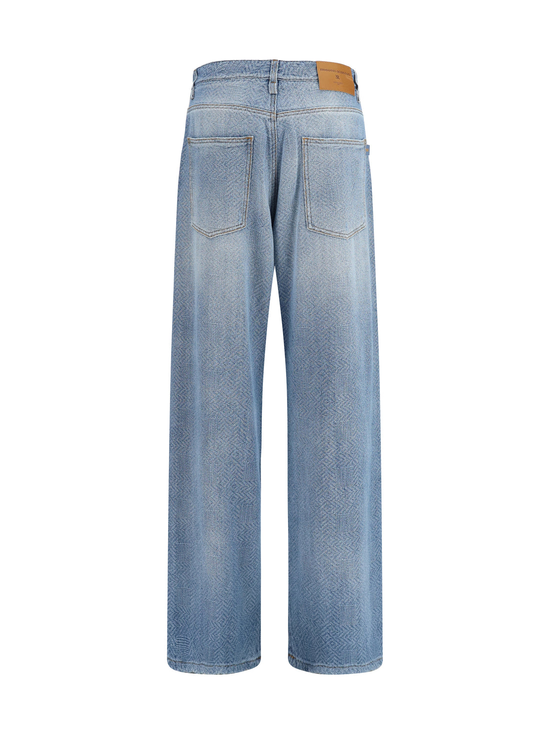 ERMANNO SCERVINO 38 baggy jeans in pure cotton with resca pattern