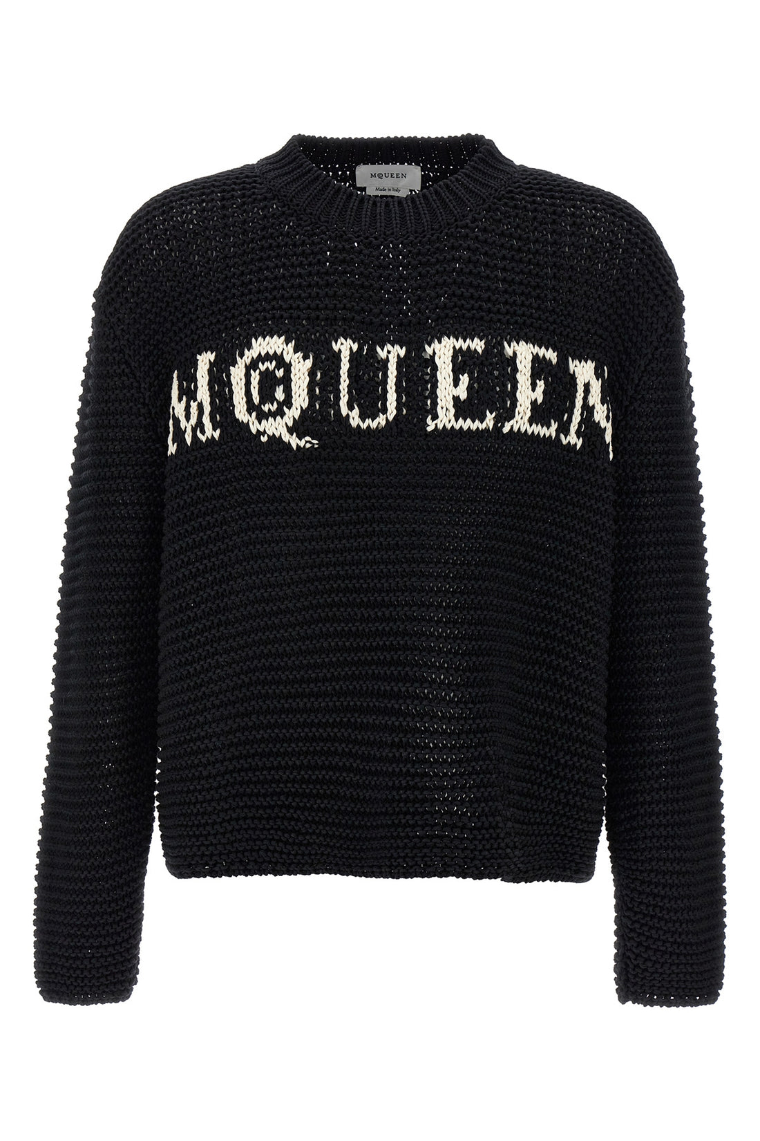 MCQUEEN L textured cotton sweater