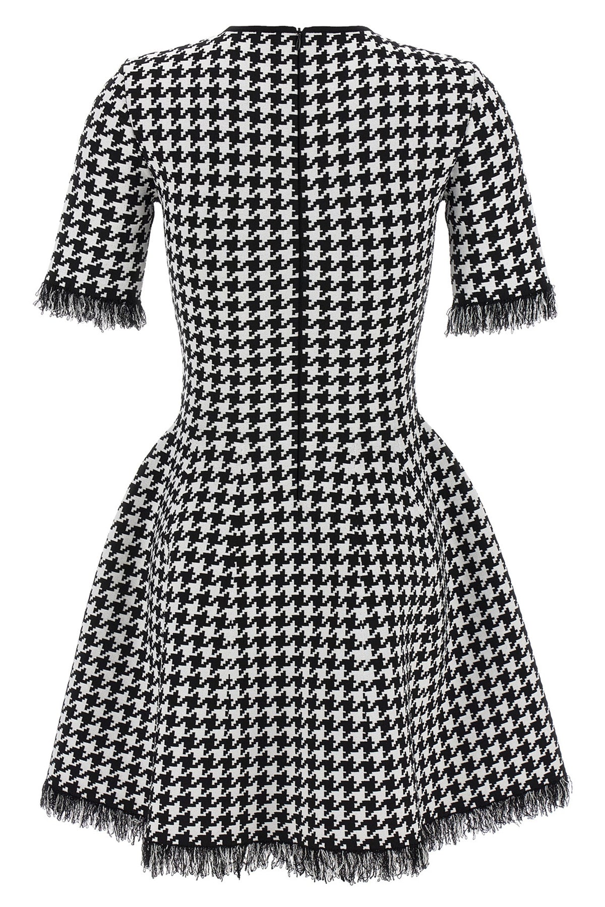 jacquard fabric mini dress