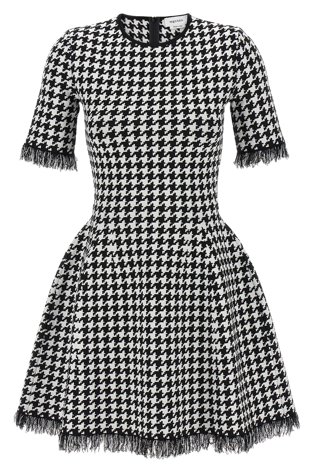 MCQUEEN S jacquard fabric mini dress