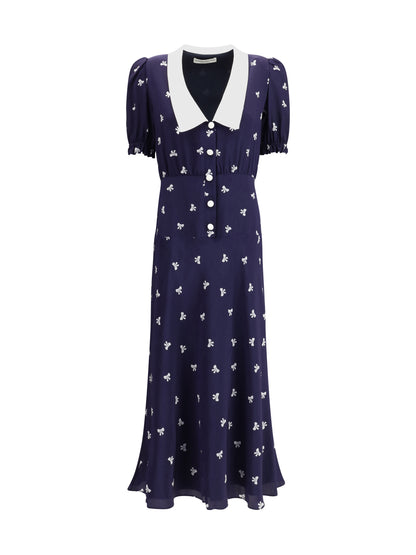 ALESSANDRA RICH 40 bow patterned dress
