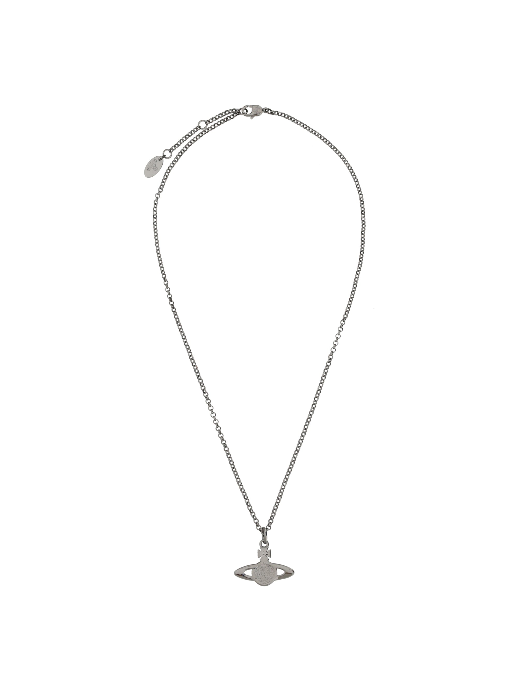 mini bas relief orb pendant necklace