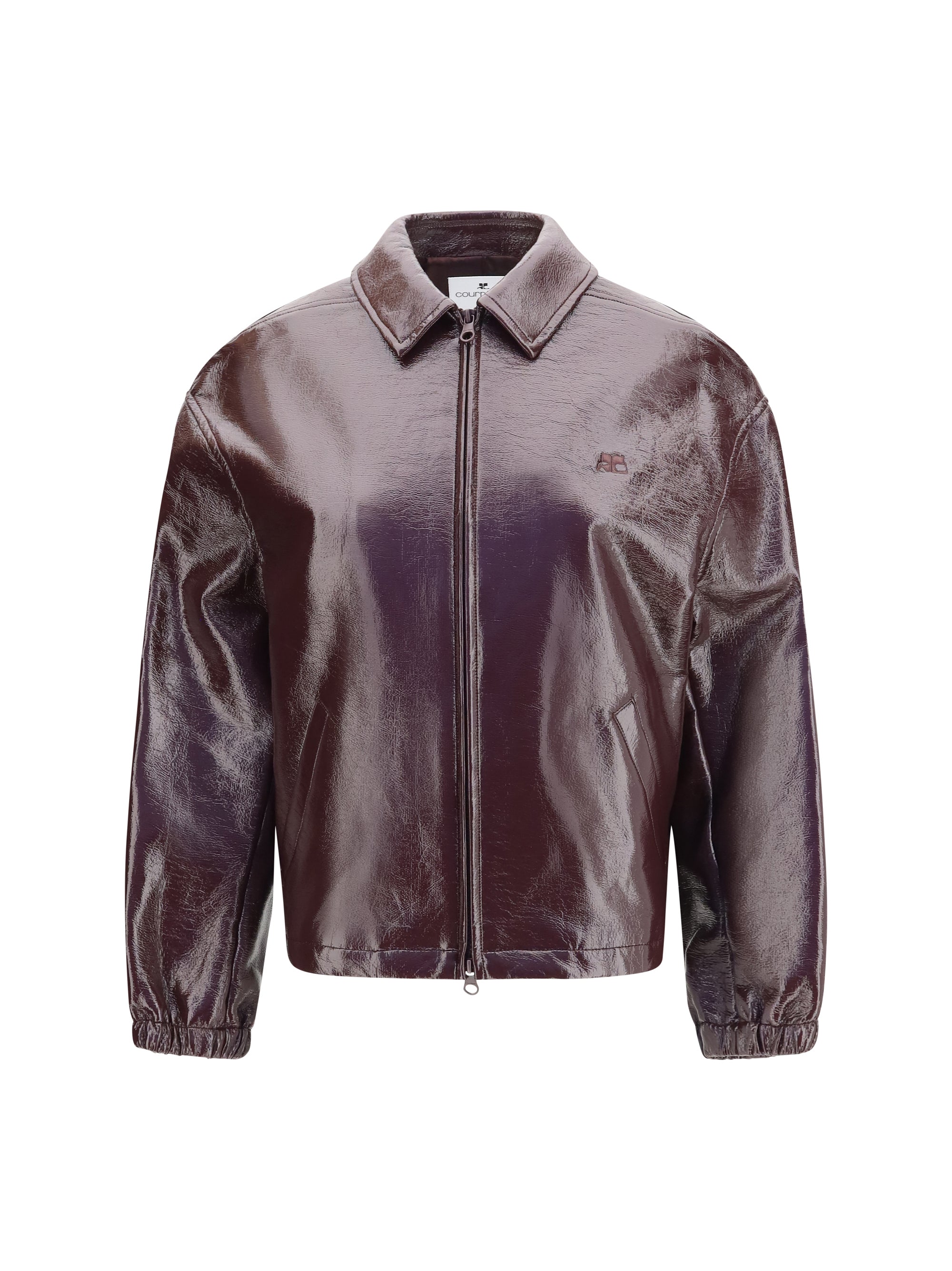 vinyl bomber jacket