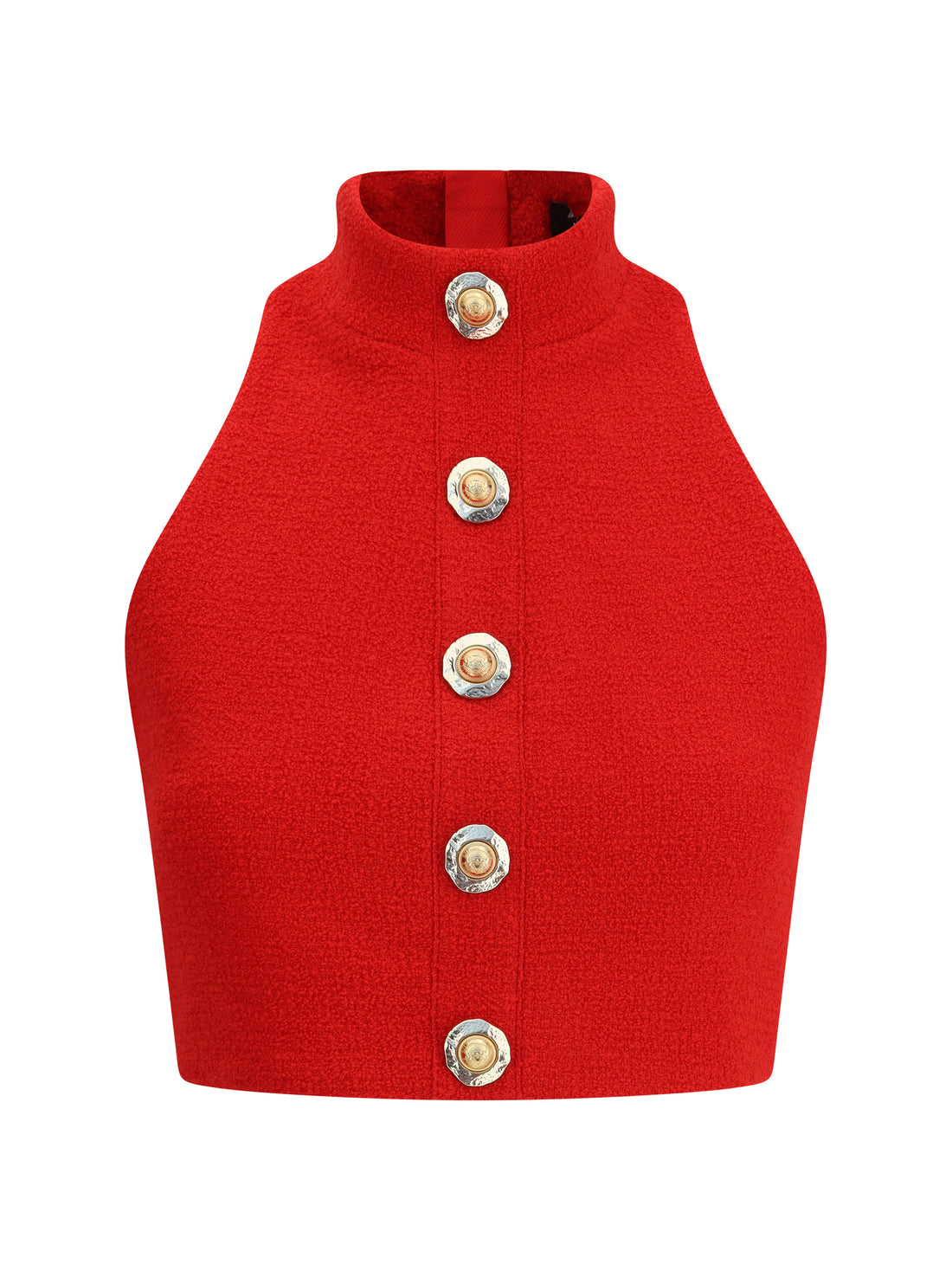 BALMAIN 34 boucl? wool crop top
