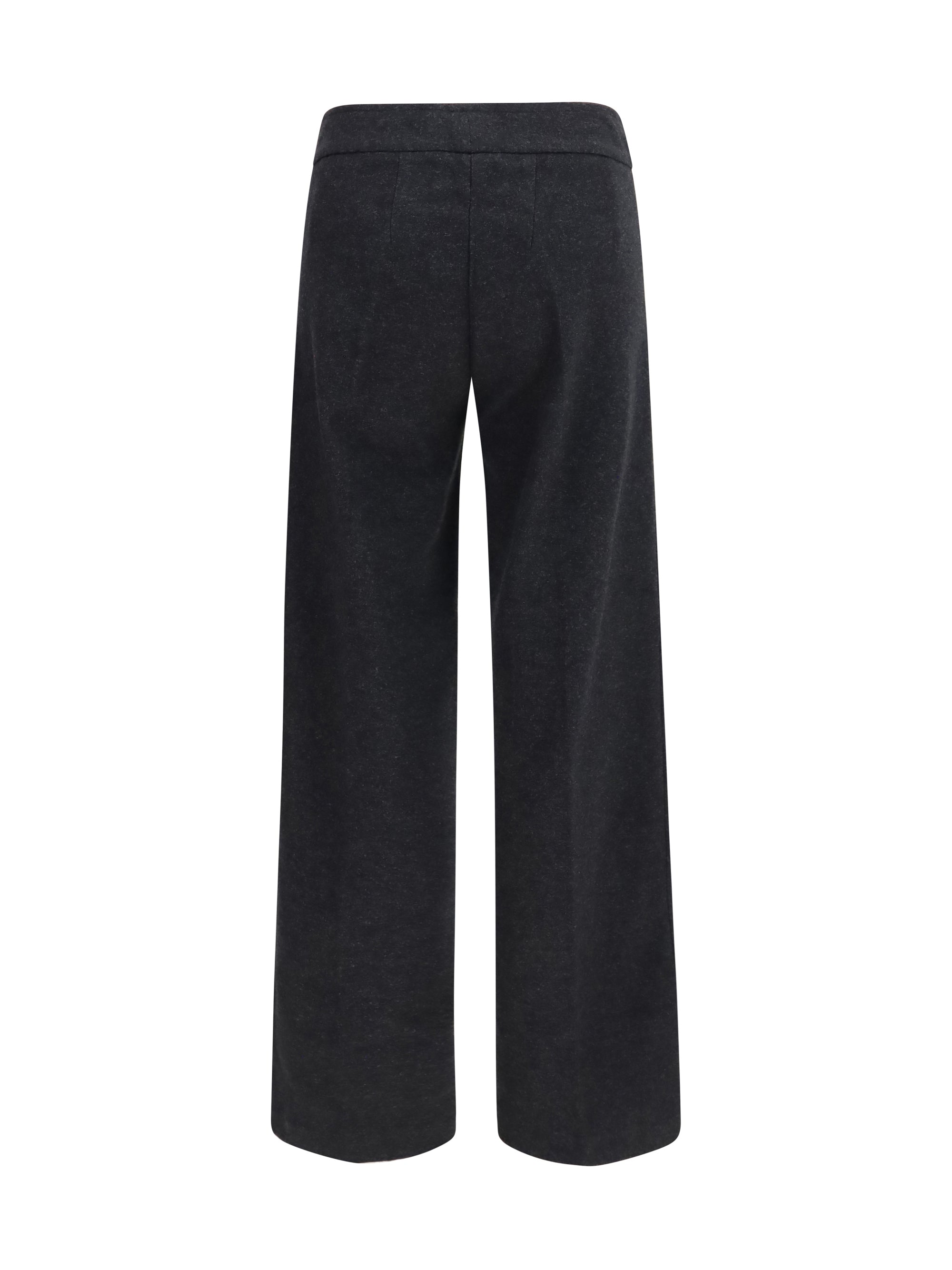 flavia wide-leg cotton-blend pants