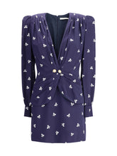 ALESSANDRA RICH 40 bow patterned short dress