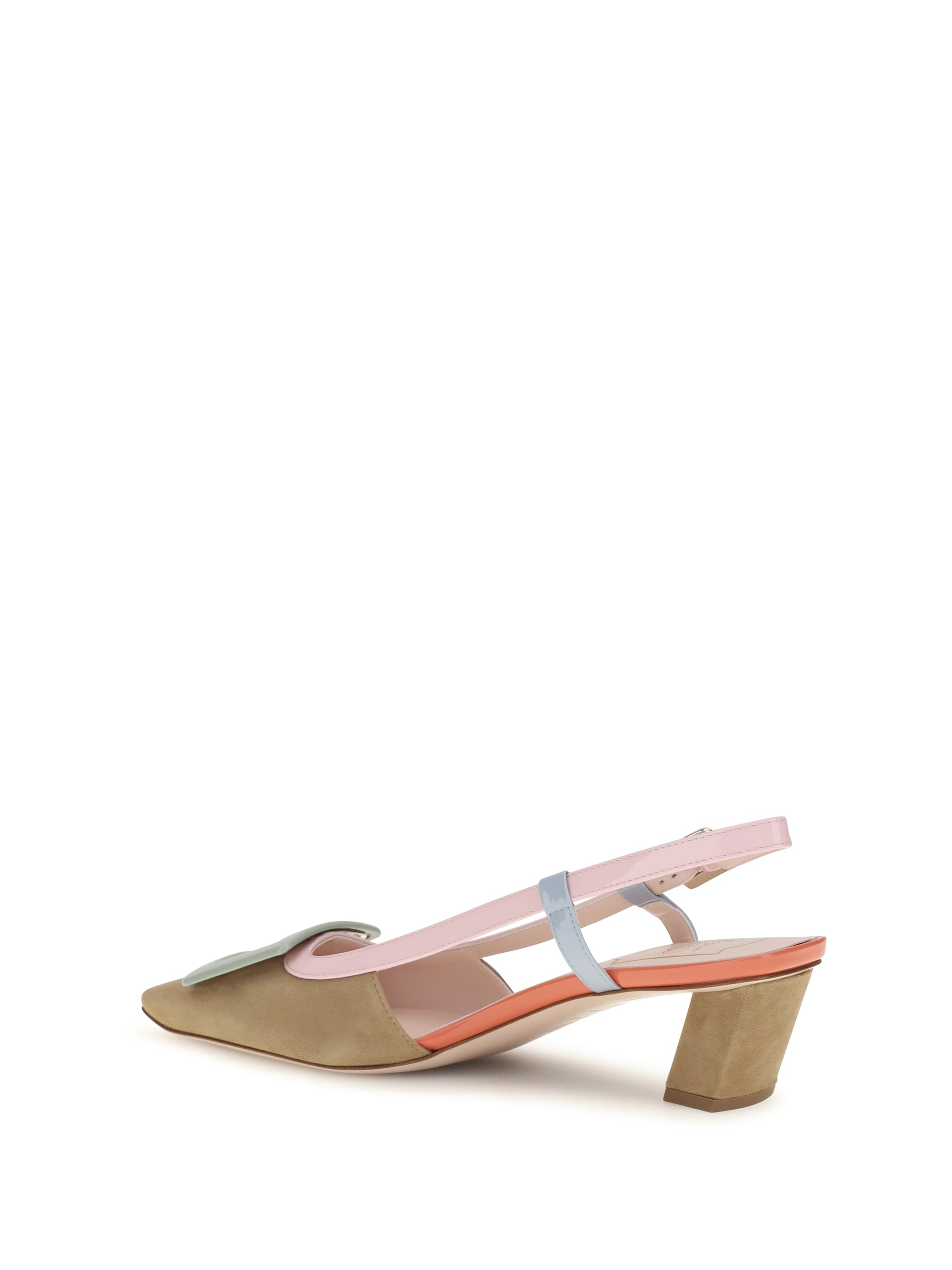 suede belle vivier slingback pumps