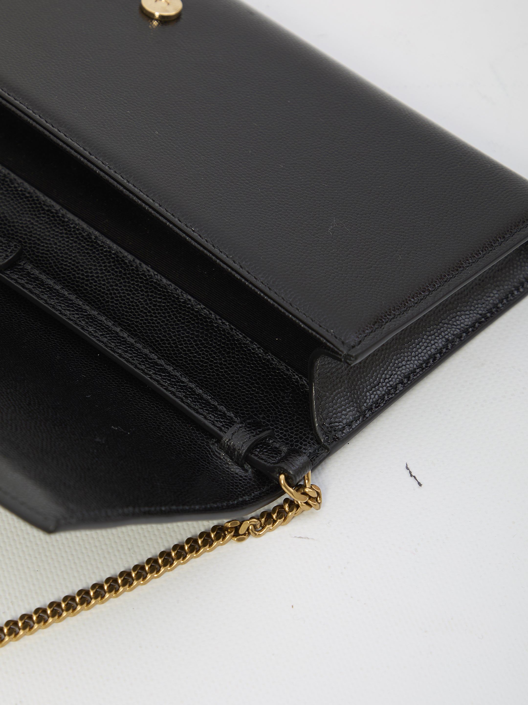SAINT LAURENT OS kate baguette clutch 