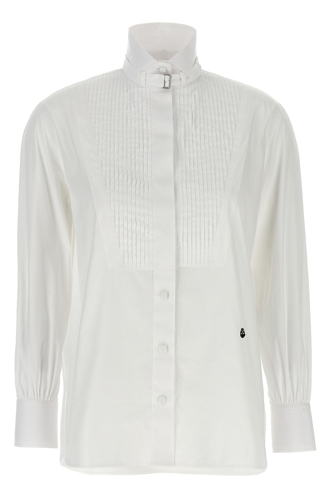 MCQUEEN 38 tuxedo cotton poplin shirt