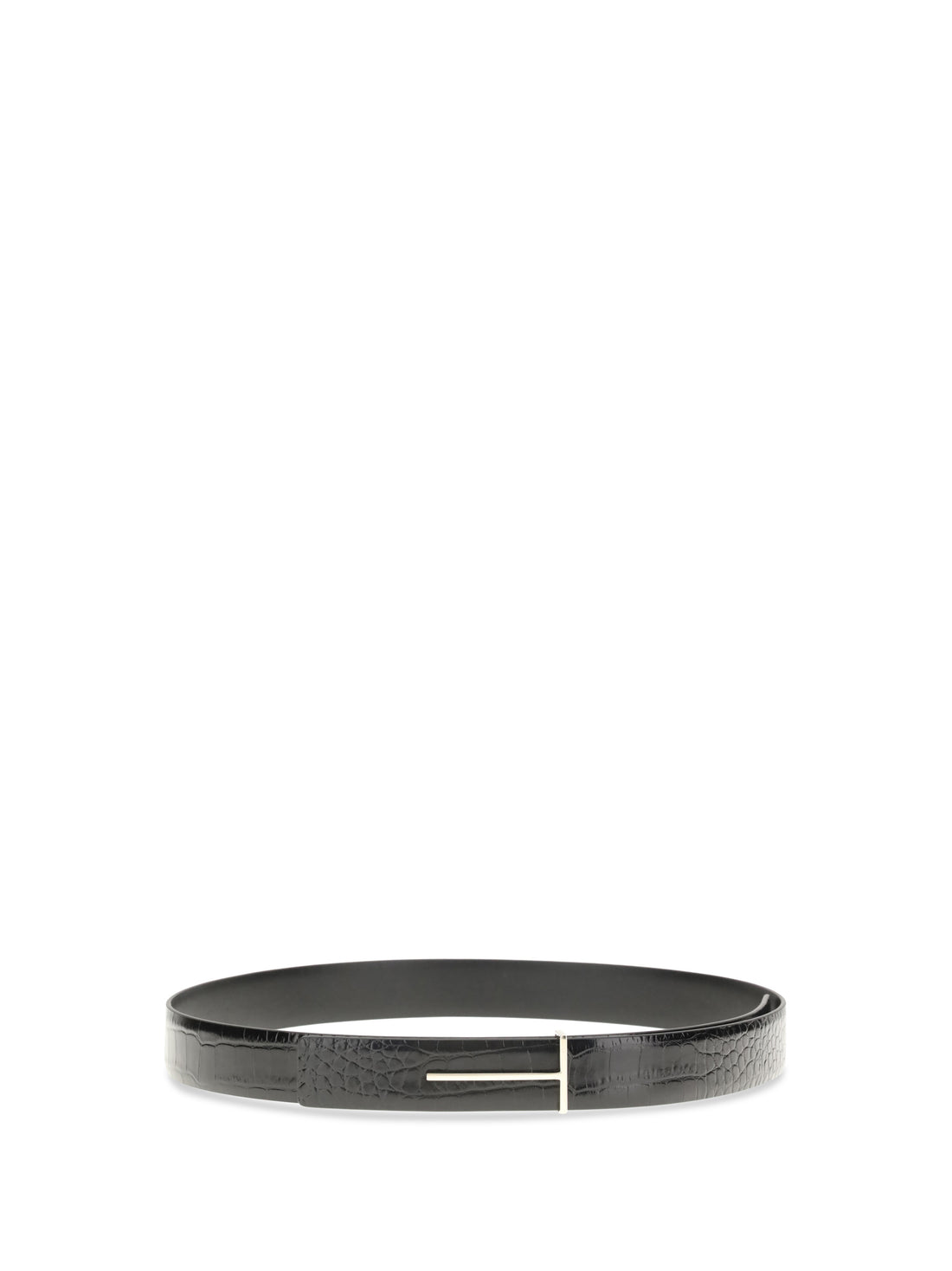 TOM FORD 75 crocodile-effect belt