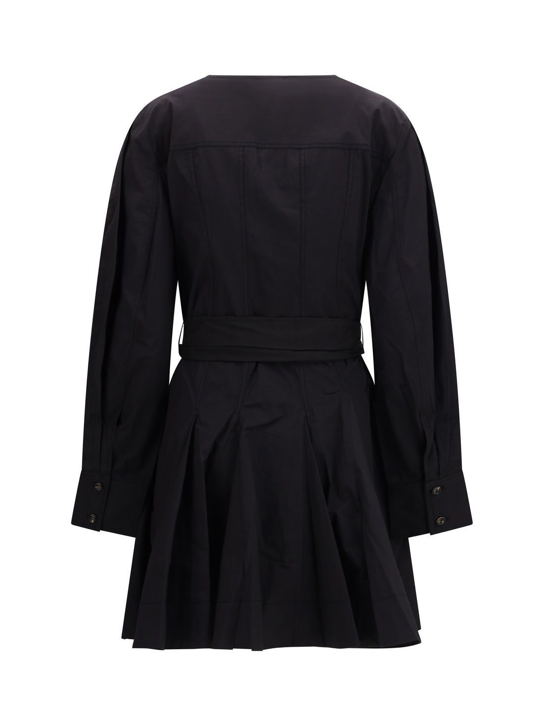 GANNI 38 short shirt dress with belt