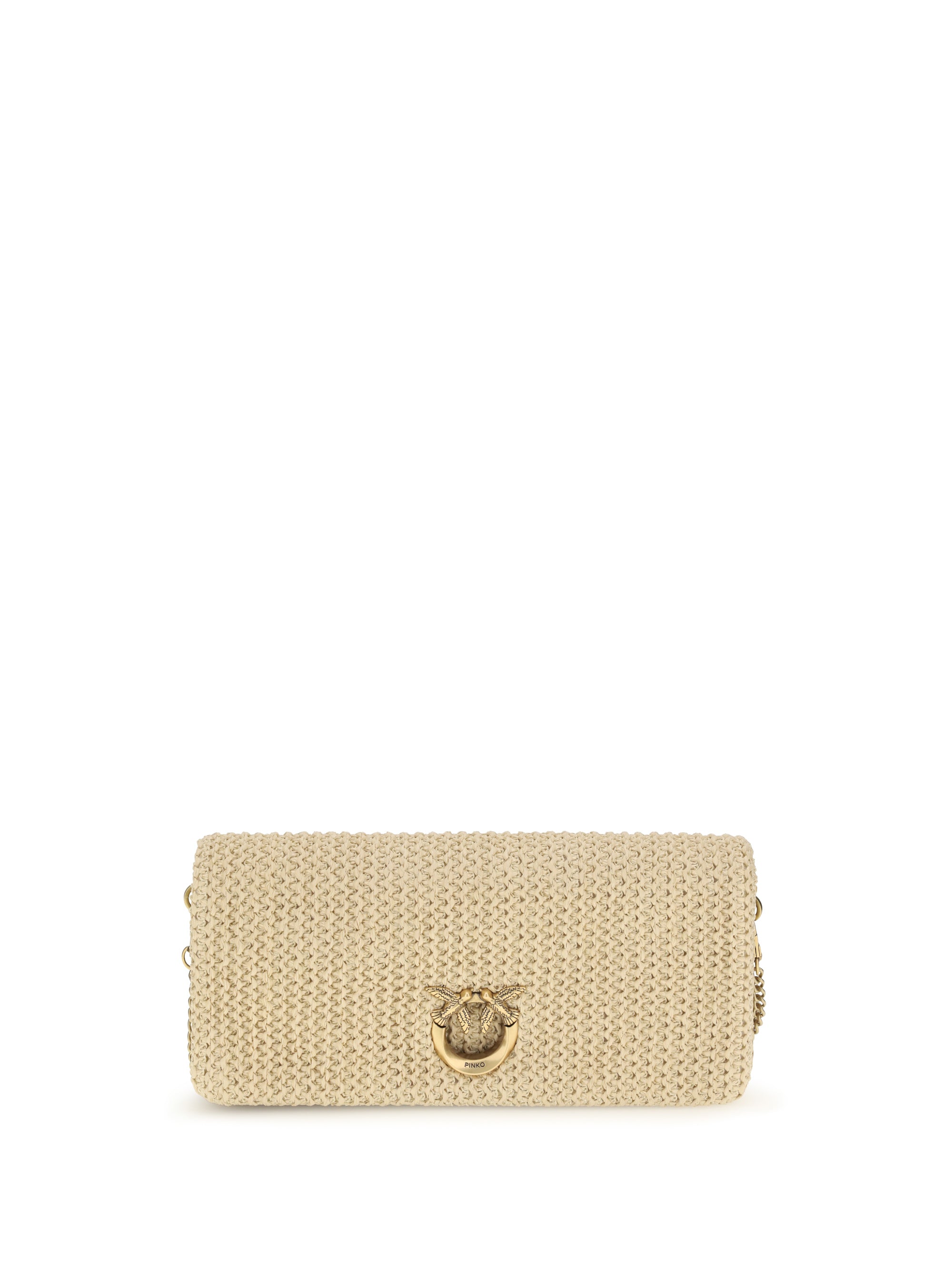 love bag click soft horizontal classic in raffia