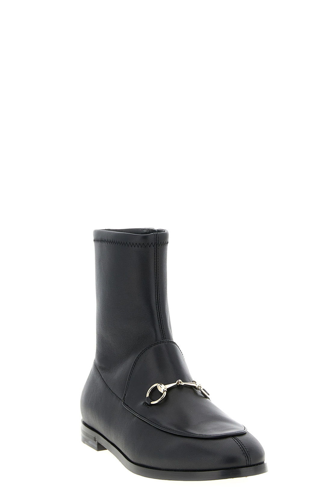 GUCCI 35 gucci jordaan stretch leather ankle boots