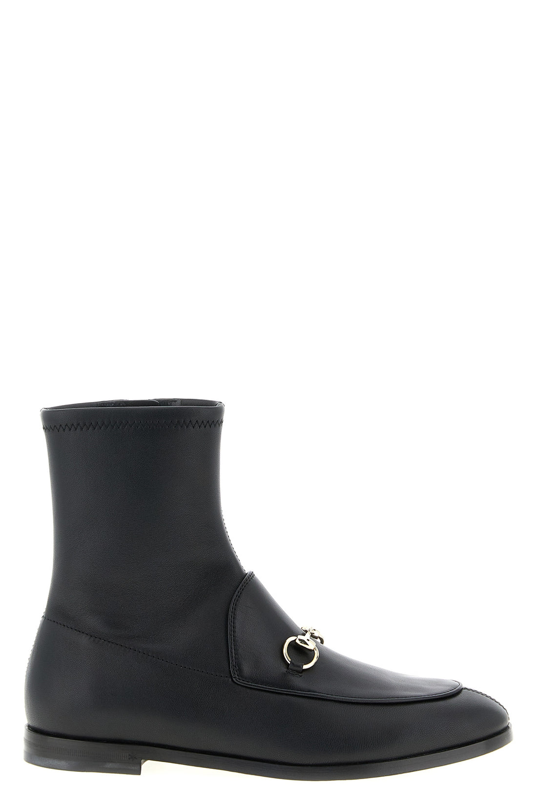 GUCCI 35 gucci jordaan stretch leather ankle boots