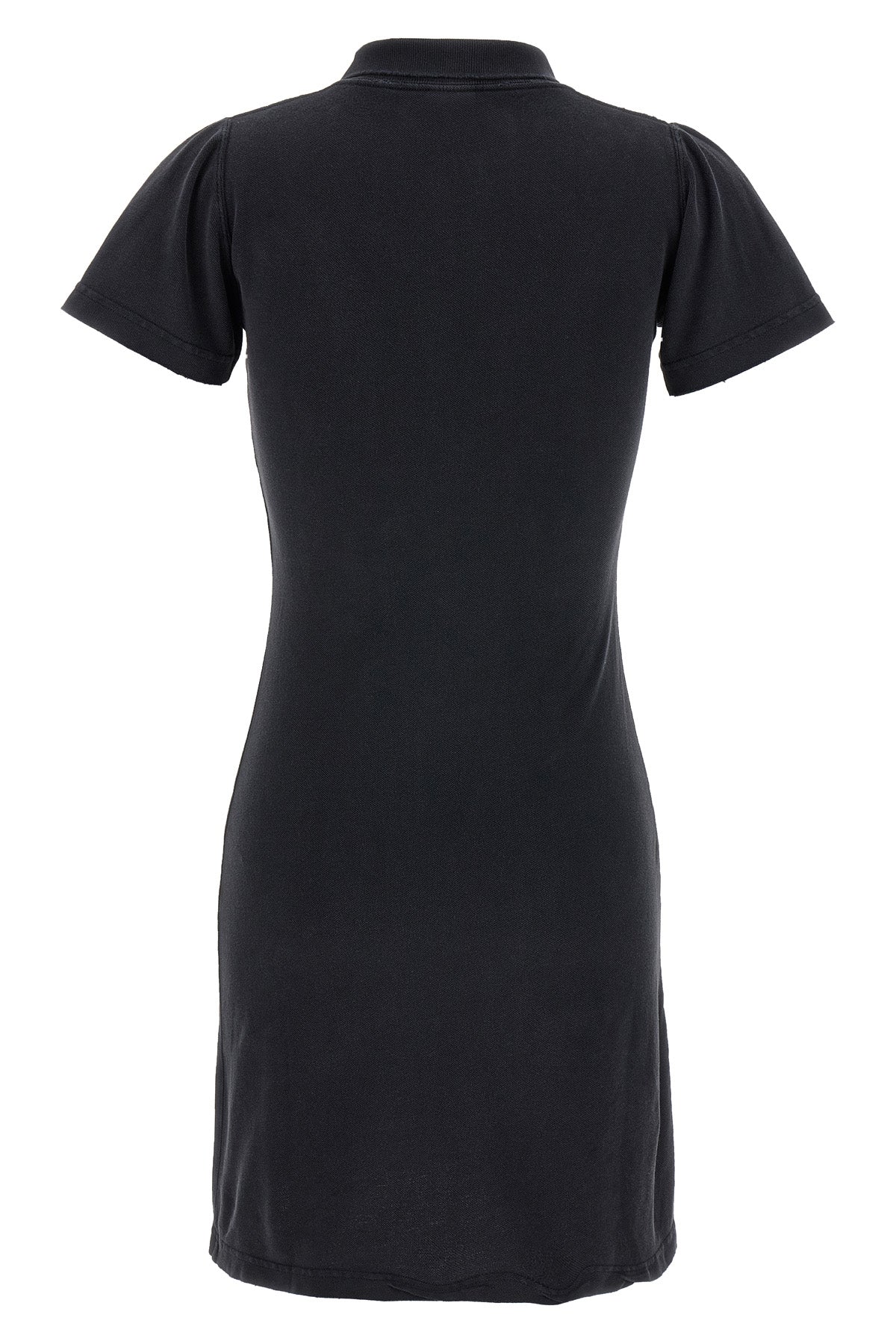 delavé used-effect cotton piqué mini dress