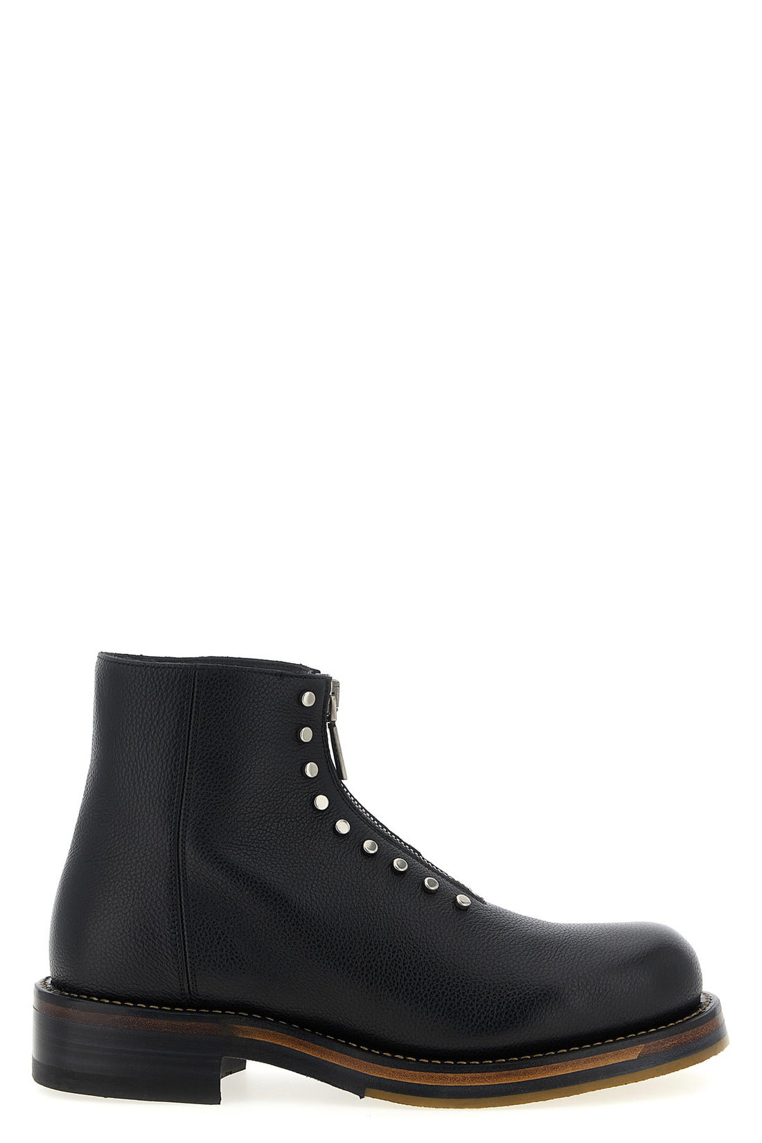MCQUEEN 41 maker full-grain calf leather ankle boots