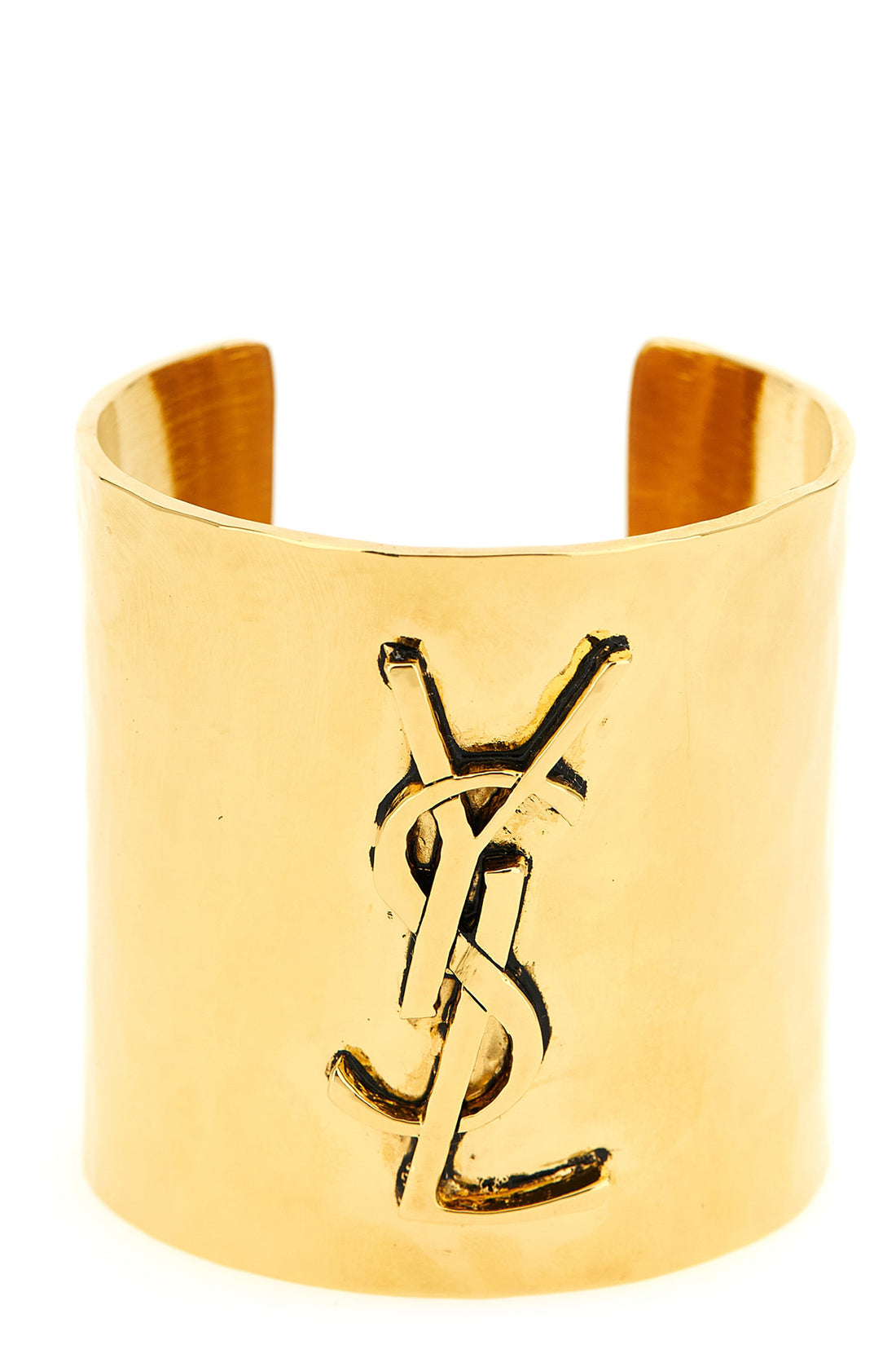 SAINT LAURENT S hammered metal bangle