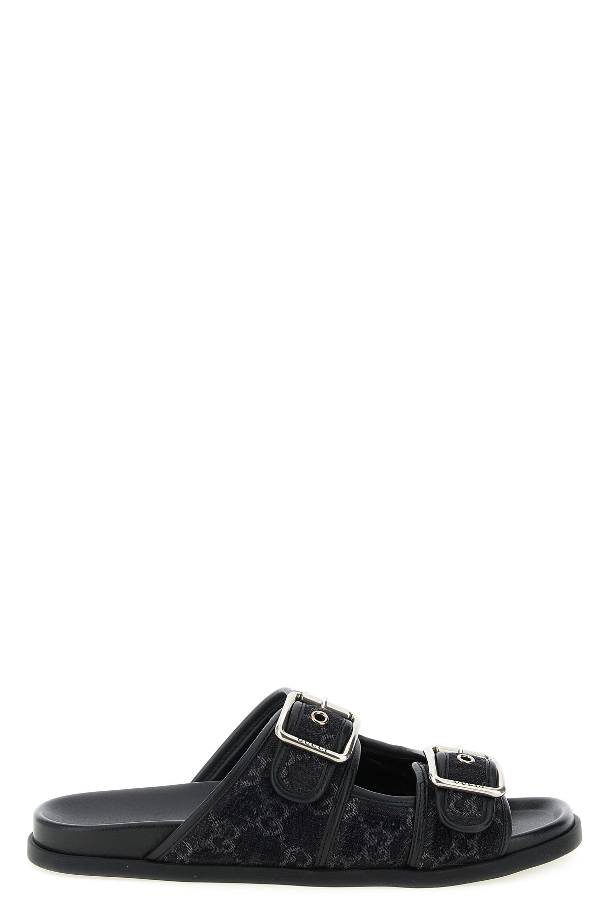 gg denim slides